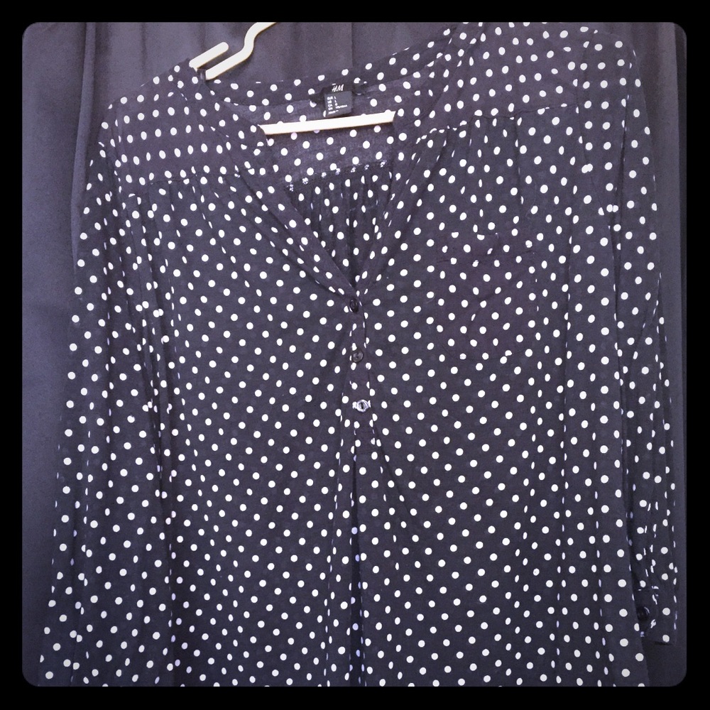 Polka dot shirt!